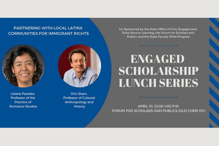 April 10 Engaged Scholarship Lunch Series